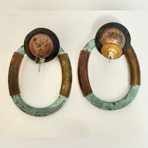 DANNAH GRIPOIX earrings Industrial Haite Couture  1980’s